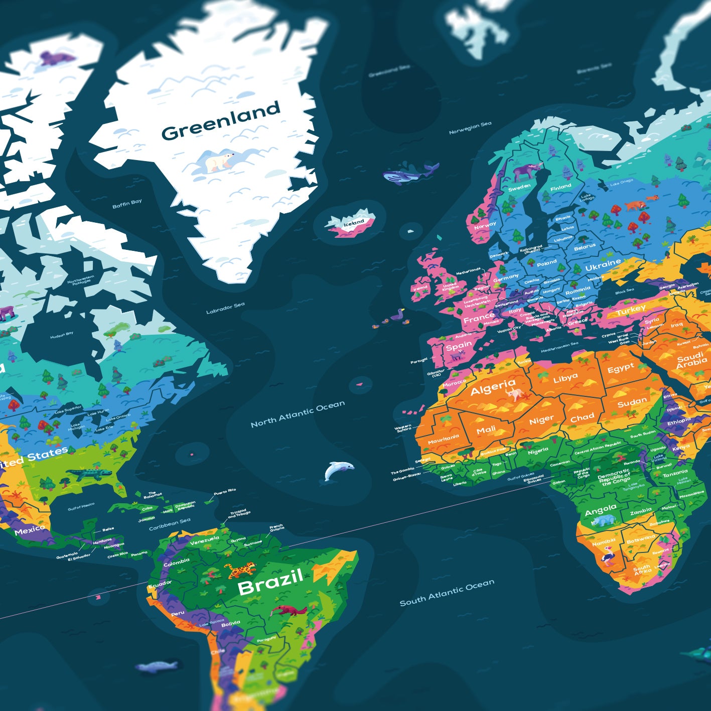 Detail Images Of A Map Of The World Nomer 35