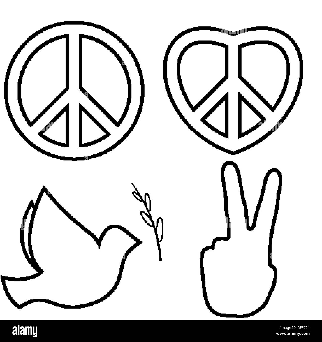 Detail Images Of A Peace Sign Nomer 17