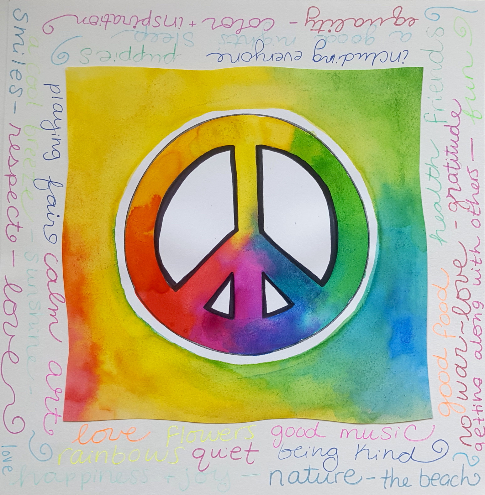 Detail Images Of A Peace Sign Nomer 57