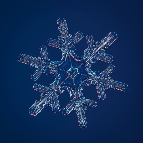 Detail Images Of A Snowflake Nomer 50