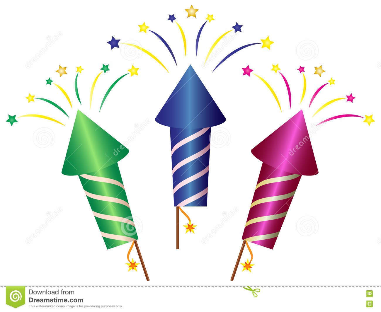 Detail Images Of Fireworks Clipart Nomer 15