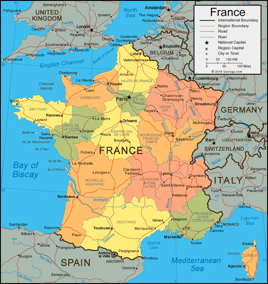 Images Of France Map - KibrisPDR