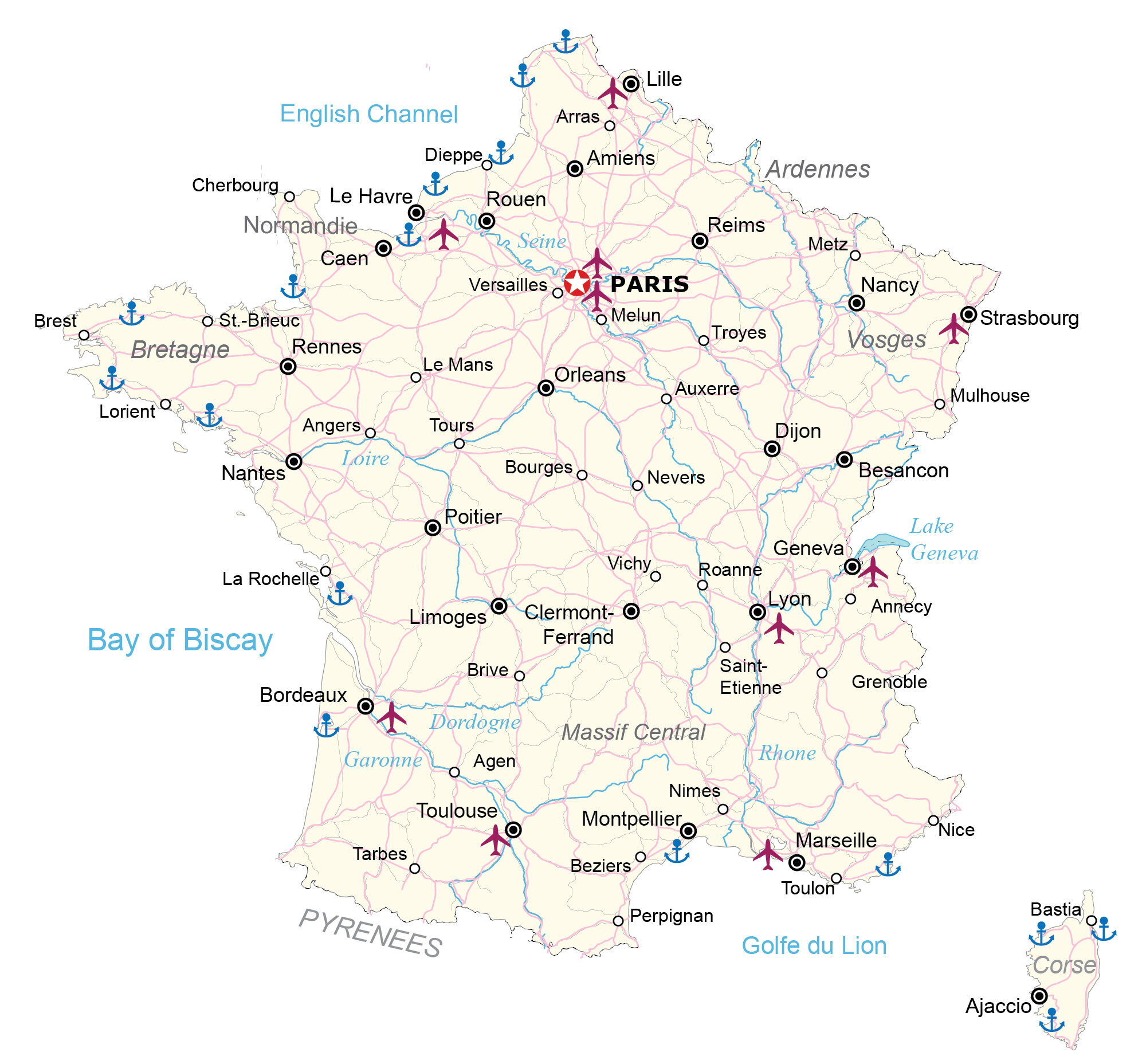 Detail Images Of France Map Nomer 43