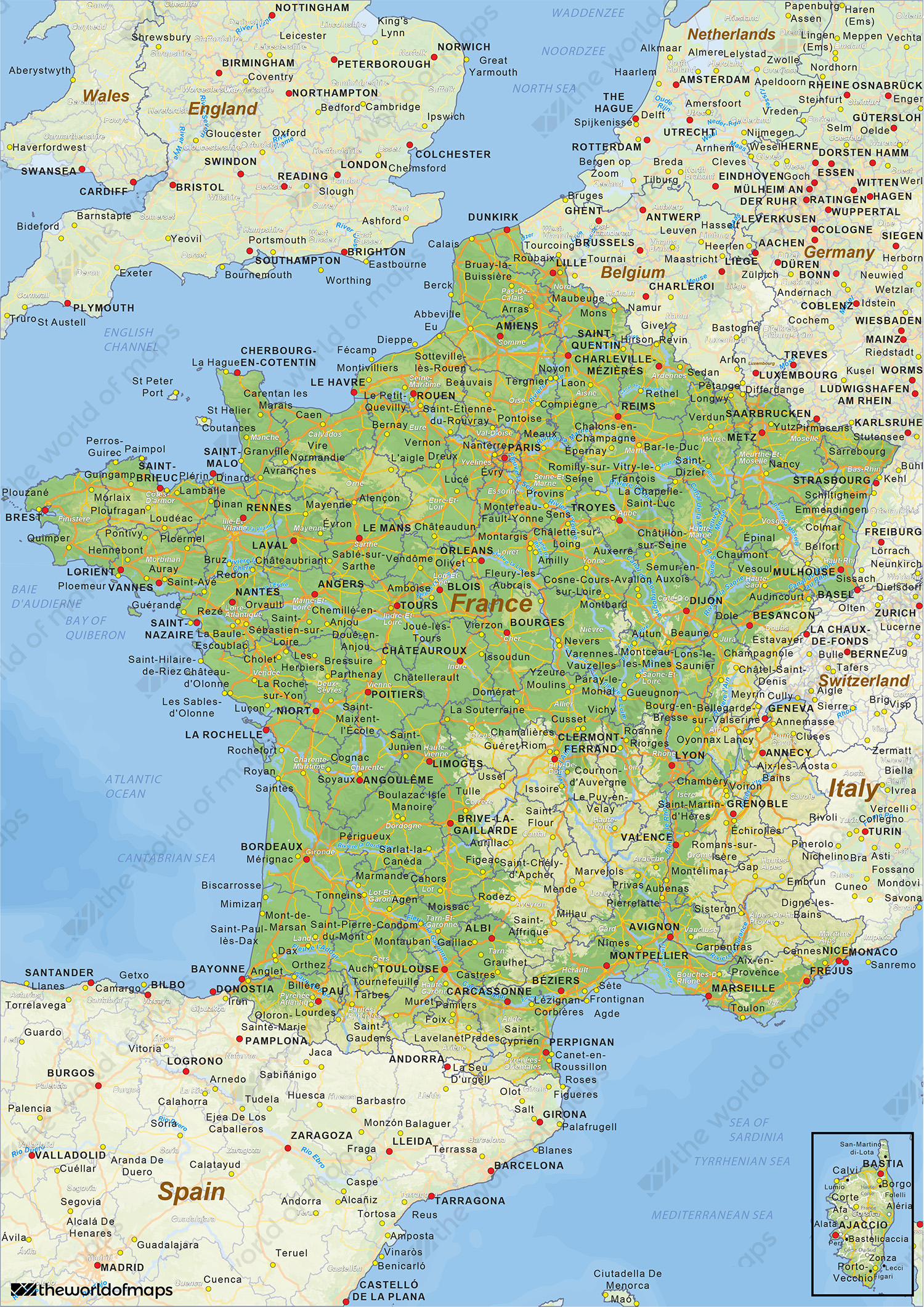 Detail Images Of France Map Nomer 57