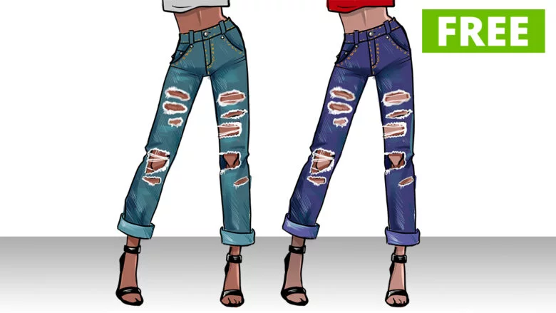 Detail Images Of Jeans Nomer 50