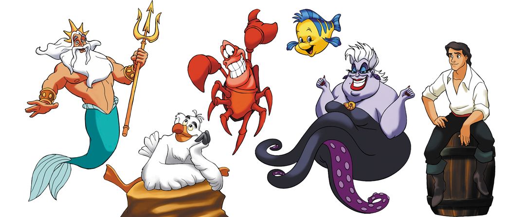 Detail Images Of Little Mermaid Characters Nomer 2