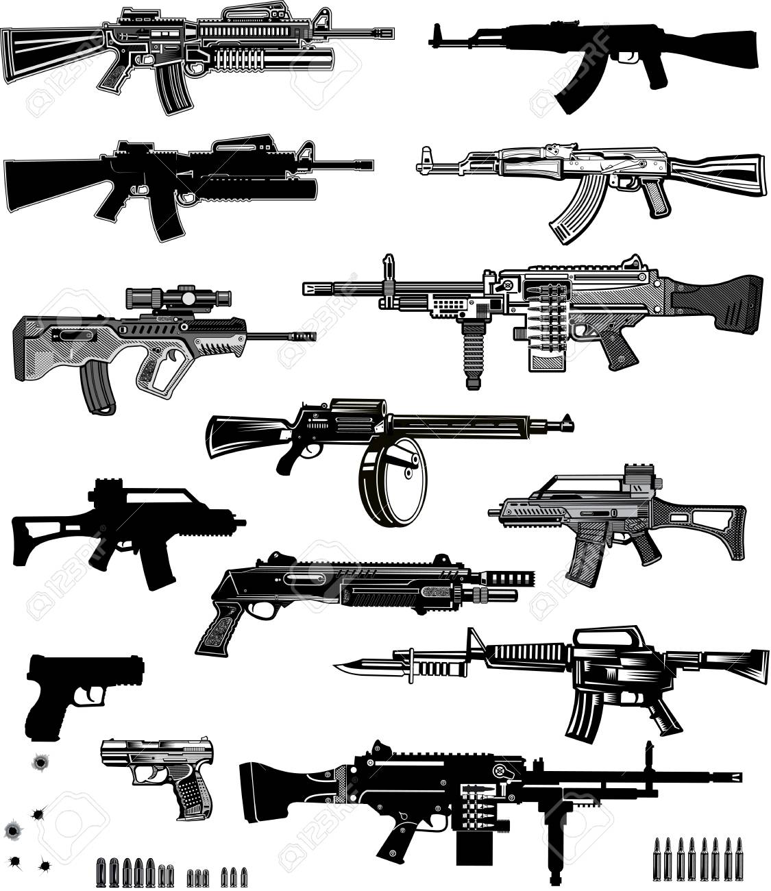 Detail Images Of Machine Guns Nomer 46