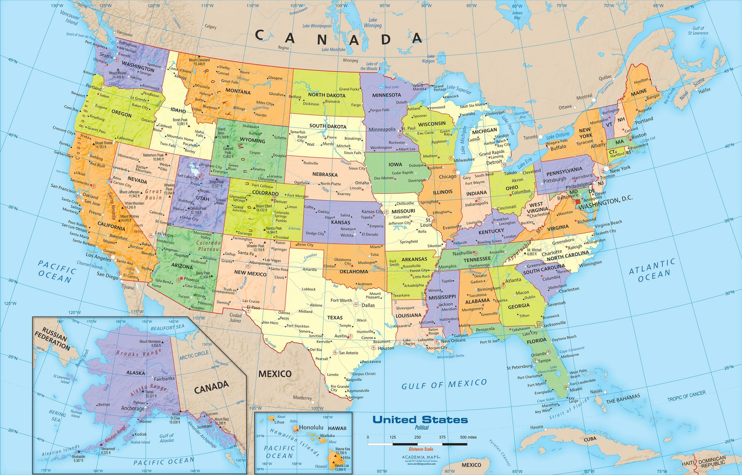 Detail Images Of Map Of United States Nomer 5