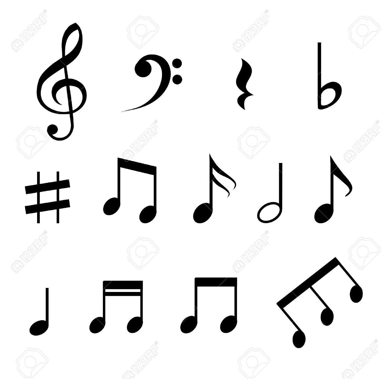 Detail Images Of Music Notes Nomer 57