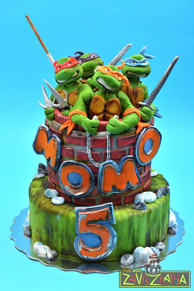 Detail Images Of Ninja Turtle Cakes Nomer 30