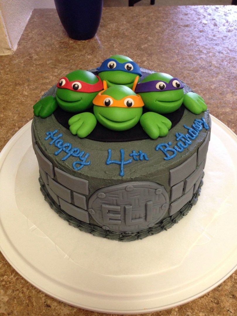 Detail Images Of Ninja Turtle Cakes Nomer 6