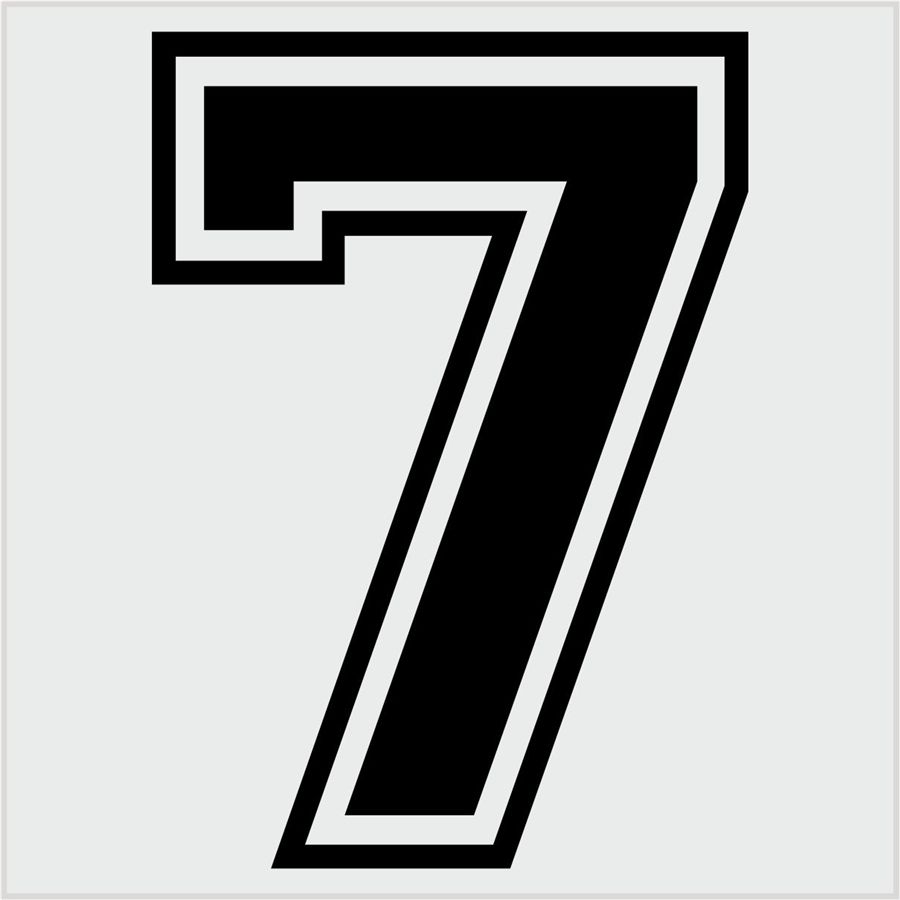 Detail Images Of Number 7 Nomer 25