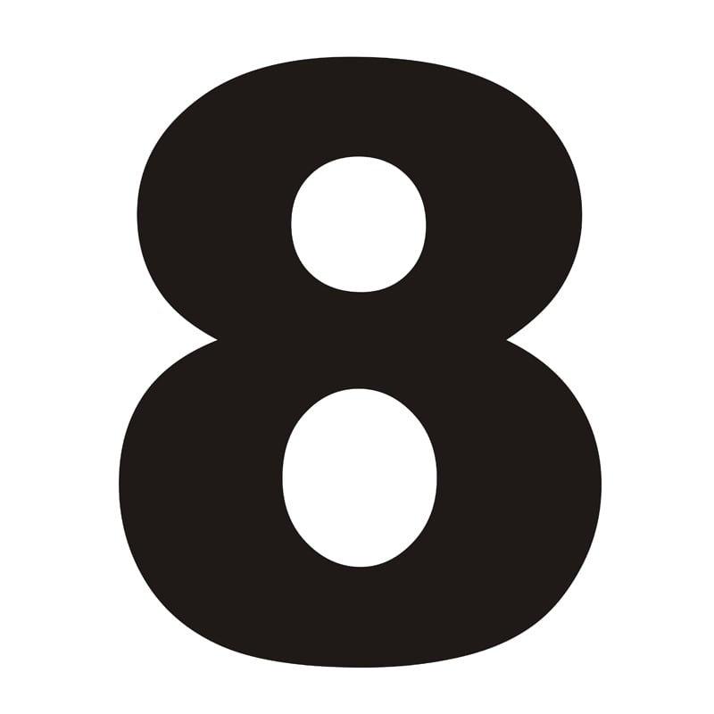 Detail Images Of Number 8 Nomer 8