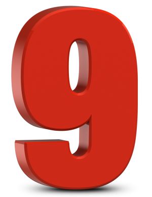 Detail Images Of Number 9 Nomer 3