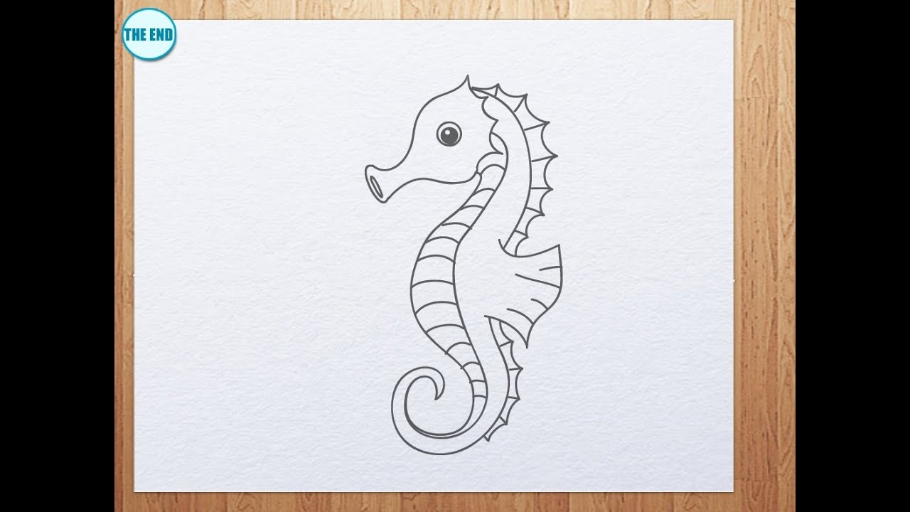 Detail Images Of Seahorse Drawings Nomer 3