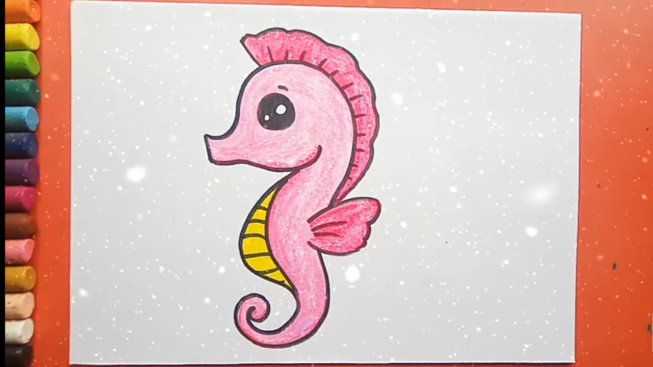 Detail Images Of Seahorse Drawings Nomer 20