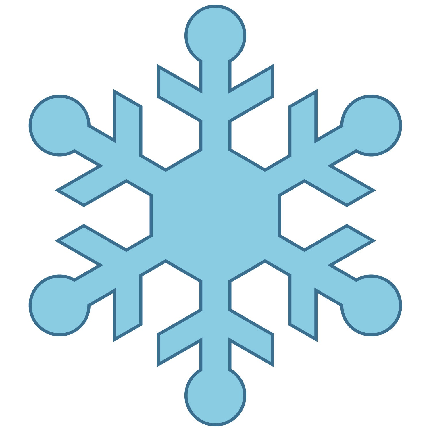 Detail Images Of Snowflakes Clipart Nomer 4