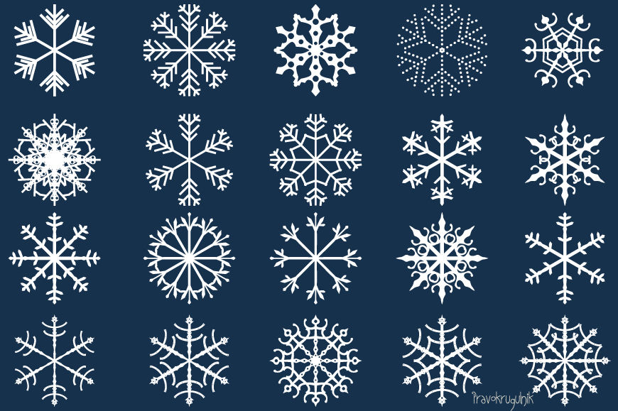 Detail Images Of Snowflakes Clipart Nomer 42