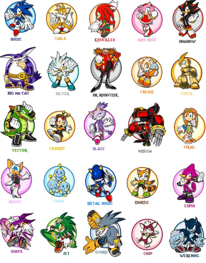 Detail Images Of Sonic Characters Nomer 22