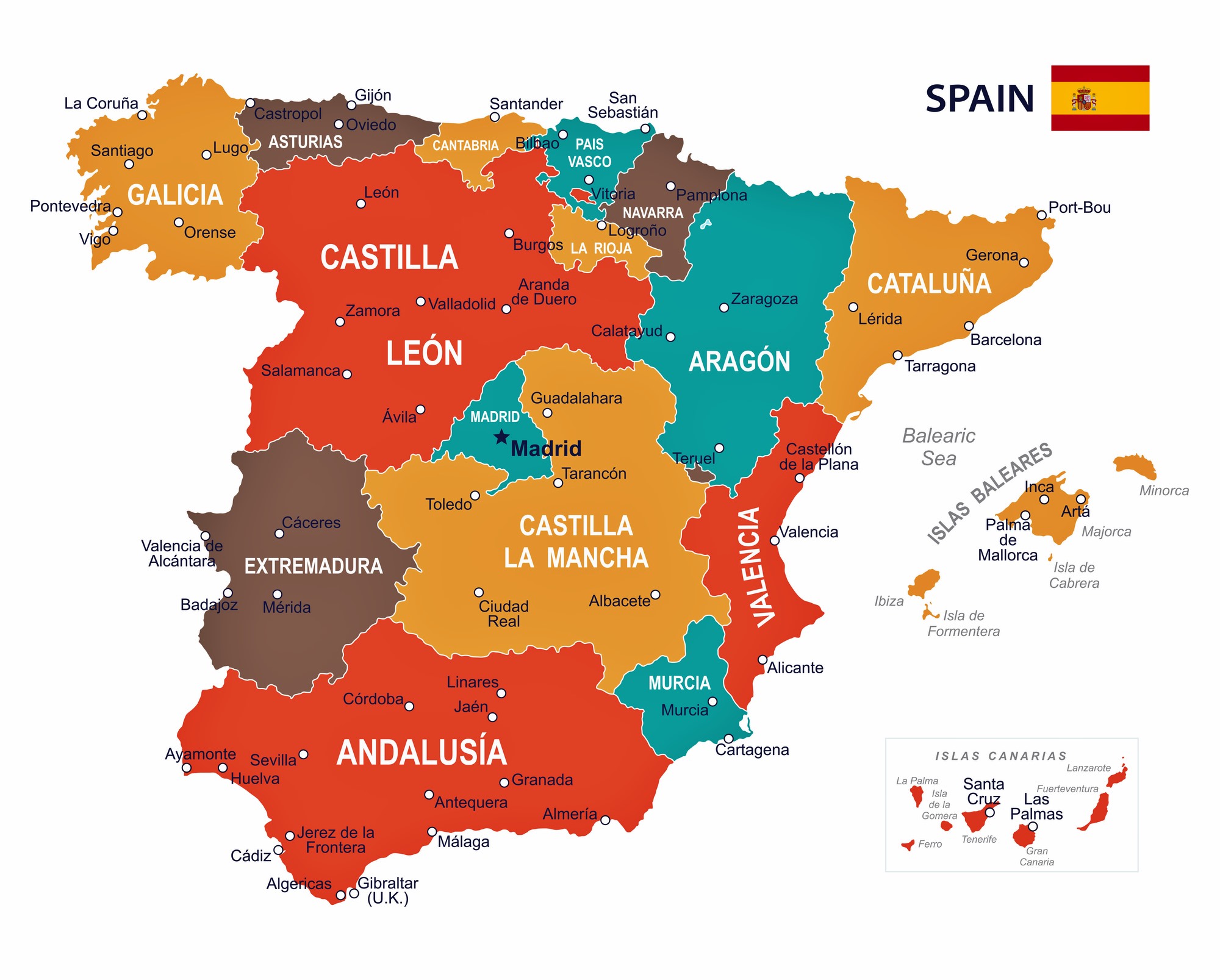 Detail Images Of Spain Map Nomer 13