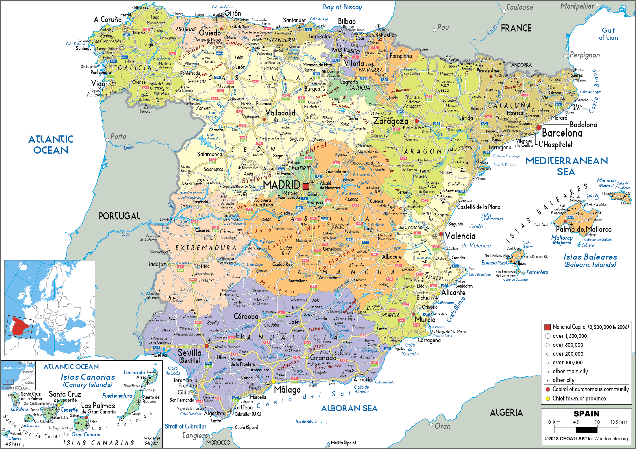 Detail Images Of Spain Map Nomer 24