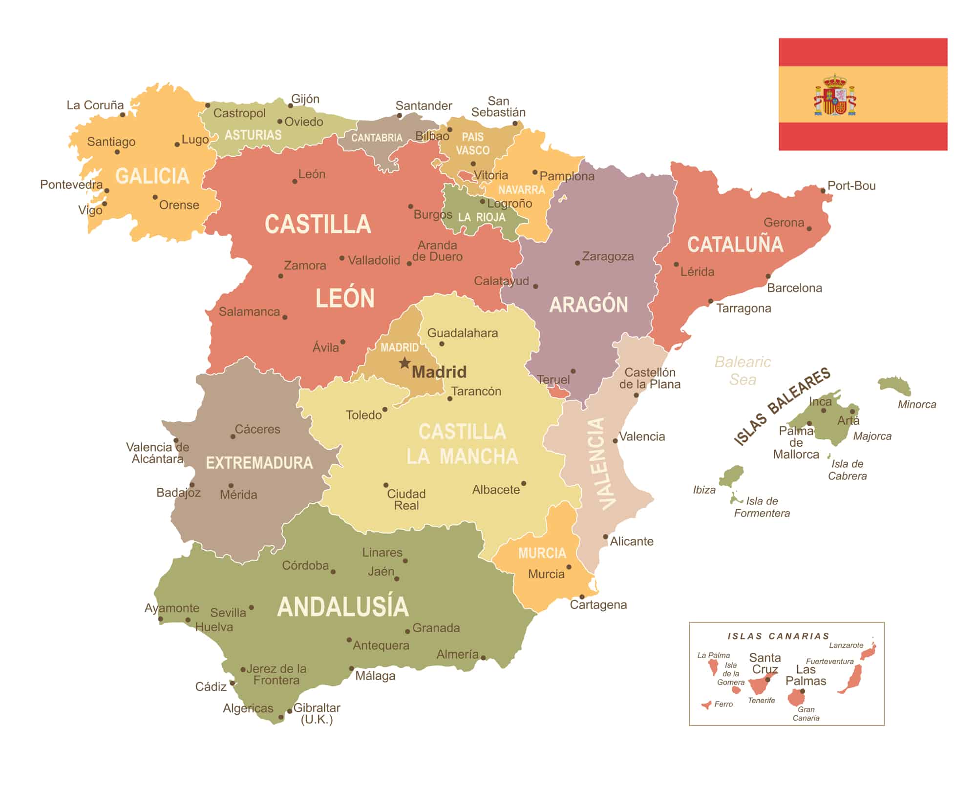 Detail Images Of Spain Map Nomer 26