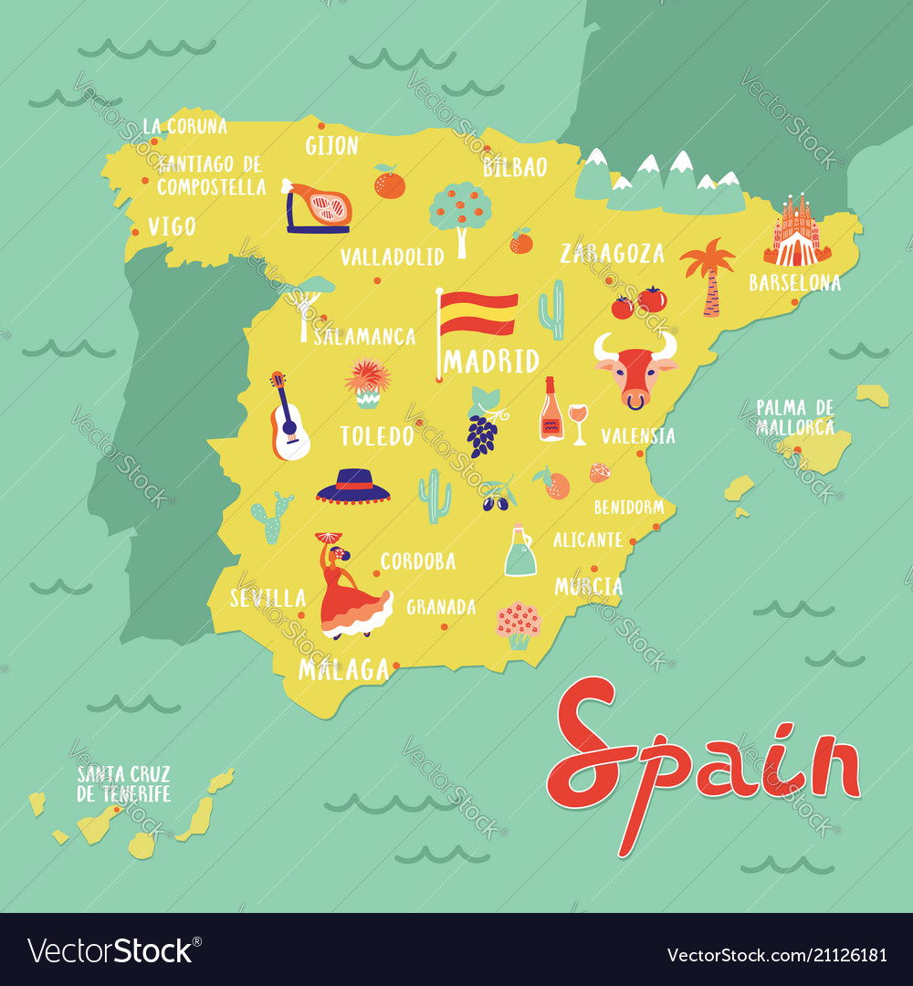 Detail Images Of Spain Map Nomer 34