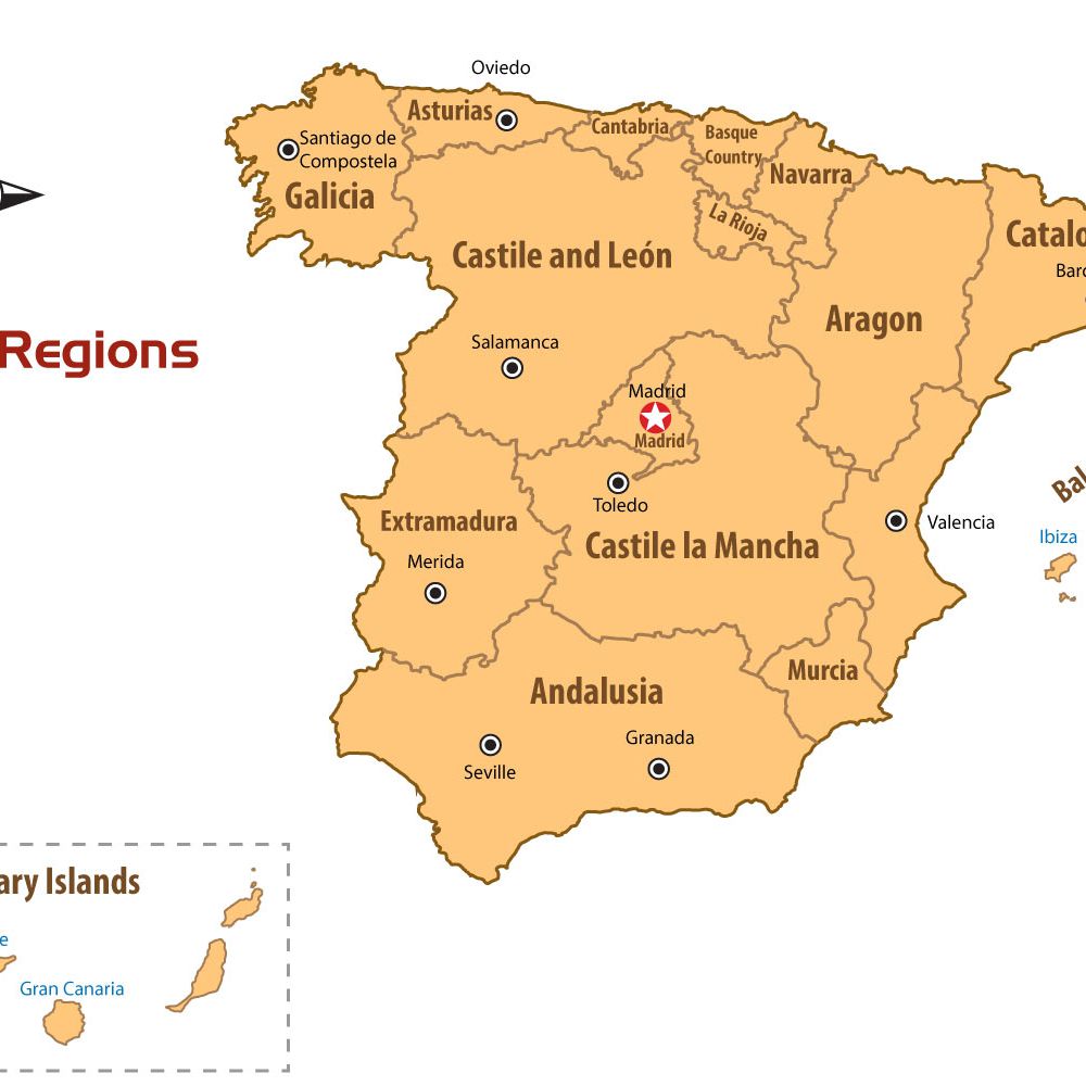 Detail Images Of Spain Map Nomer 4