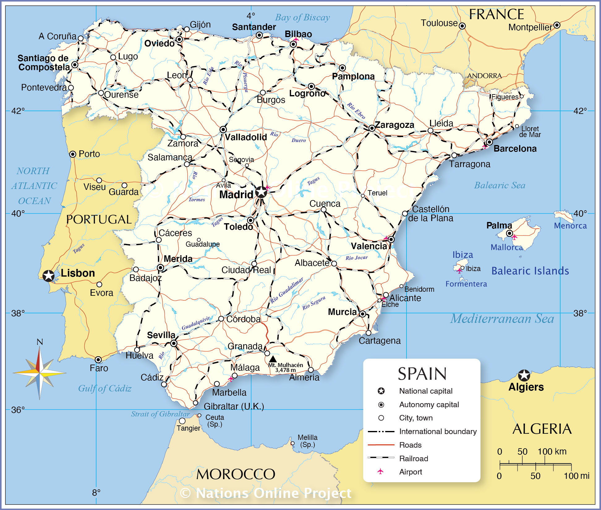 Detail Images Of Spain Map Nomer 7
