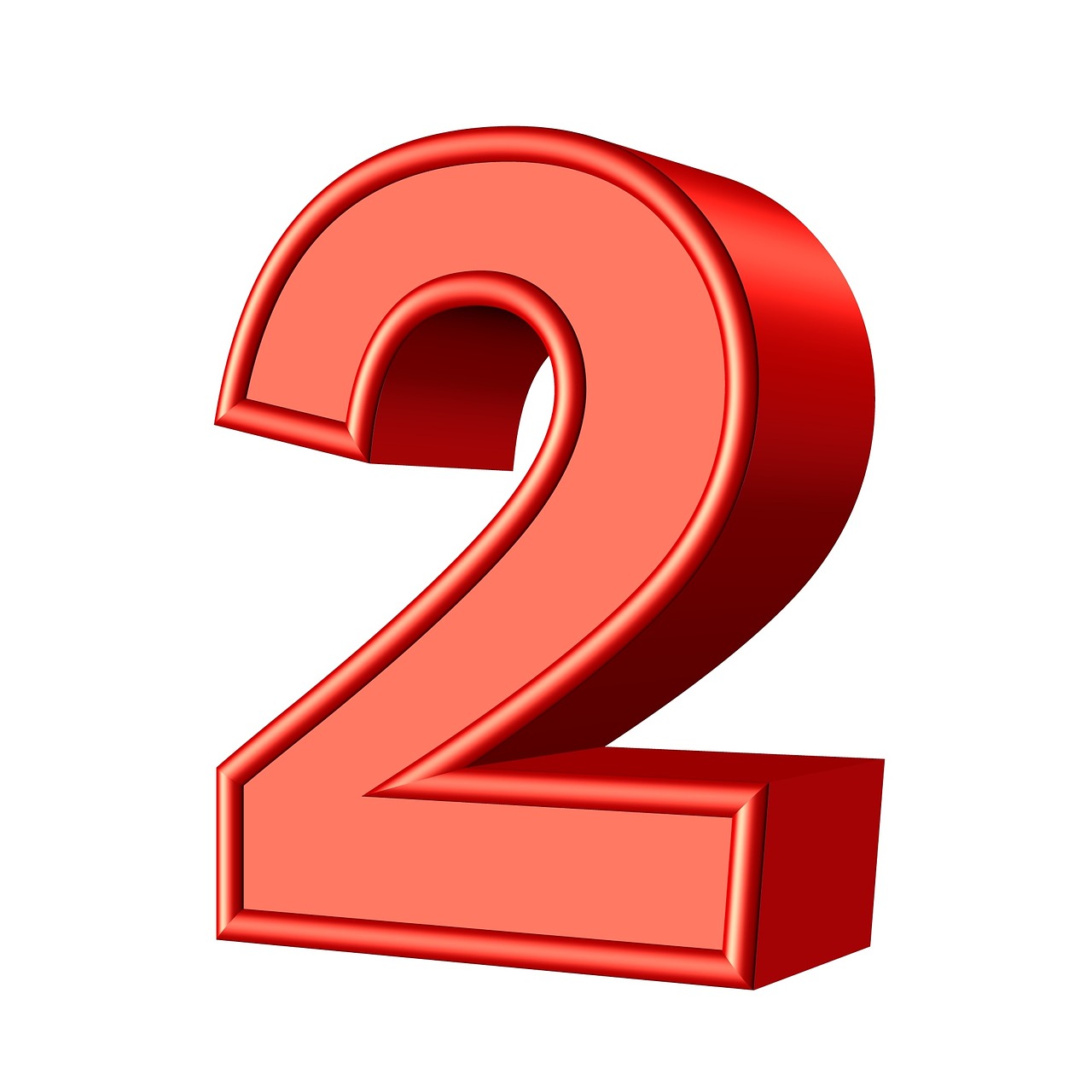 Detail Images Of The Number 2 Nomer 2