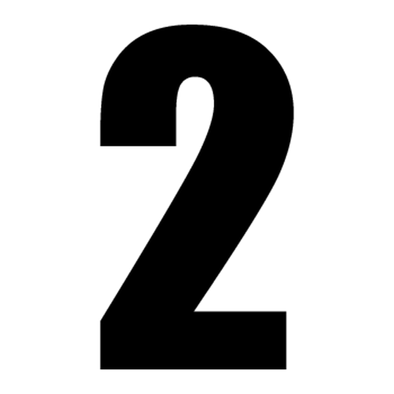 Detail Images Of The Number 2 Nomer 16