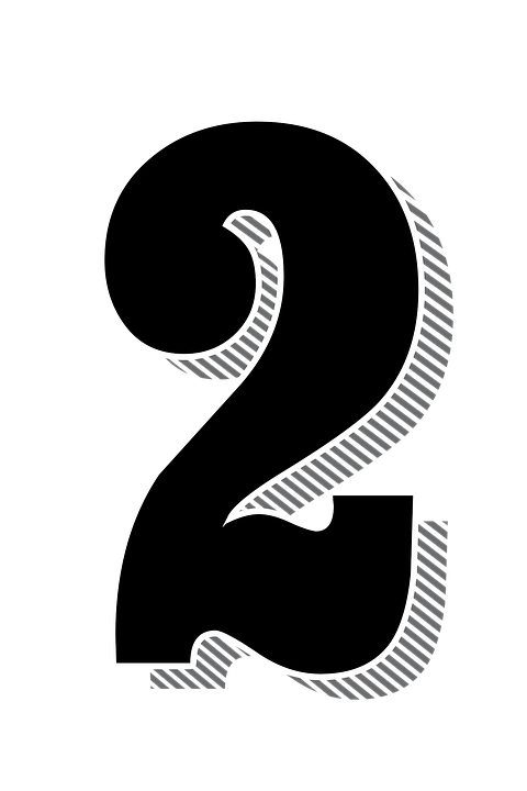 Detail Images Of The Number 2 Nomer 23