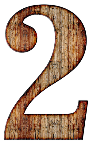 Detail Images Of The Number 2 Nomer 44