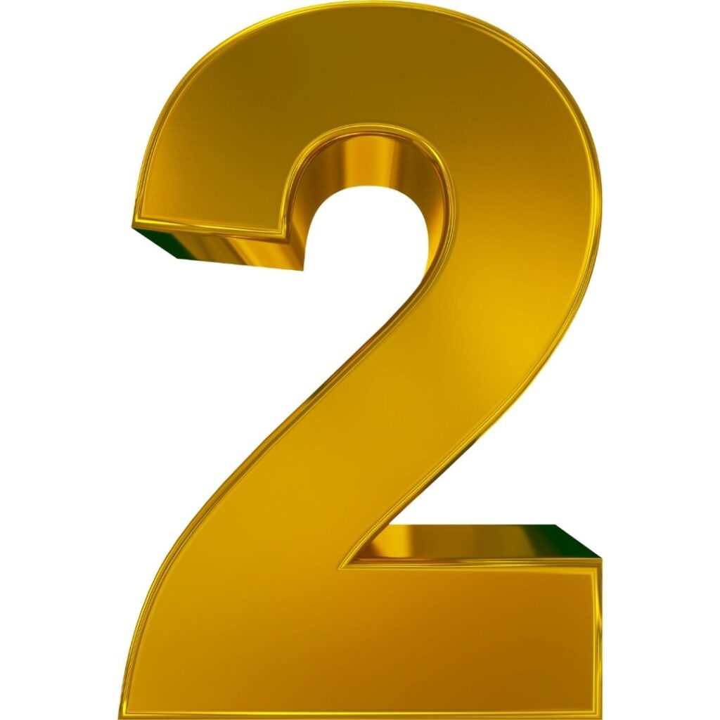 Detail Images Of The Number 2 Nomer 53