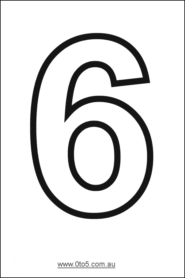 Detail Images Of The Number 6 Nomer 8