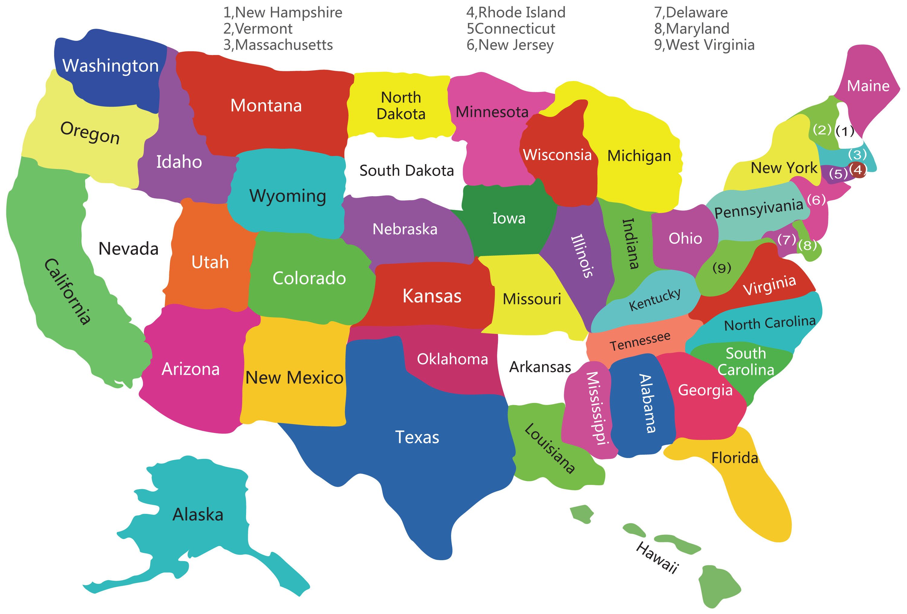Detail Images Of The Us Map Nomer 55