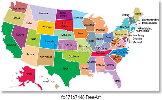Detail Images Of The Usa Map Nomer 38