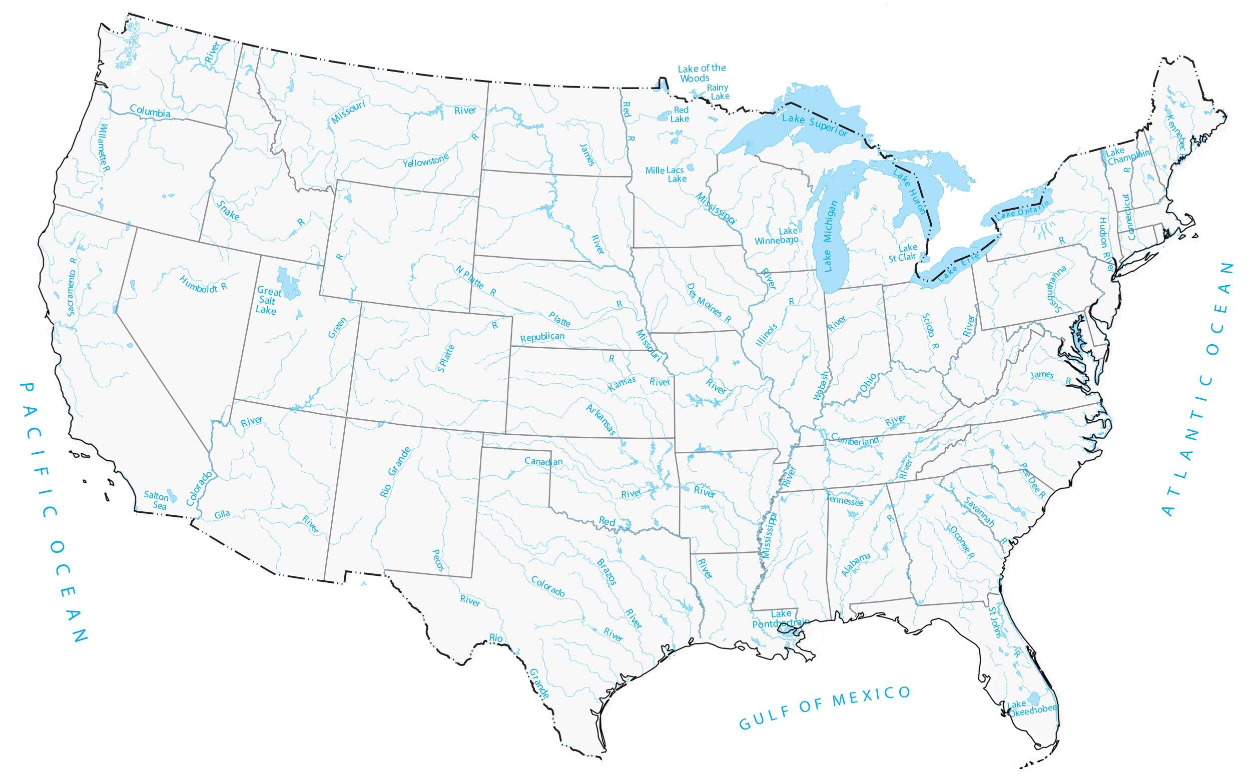 Detail Images Of The Usa Map Nomer 49