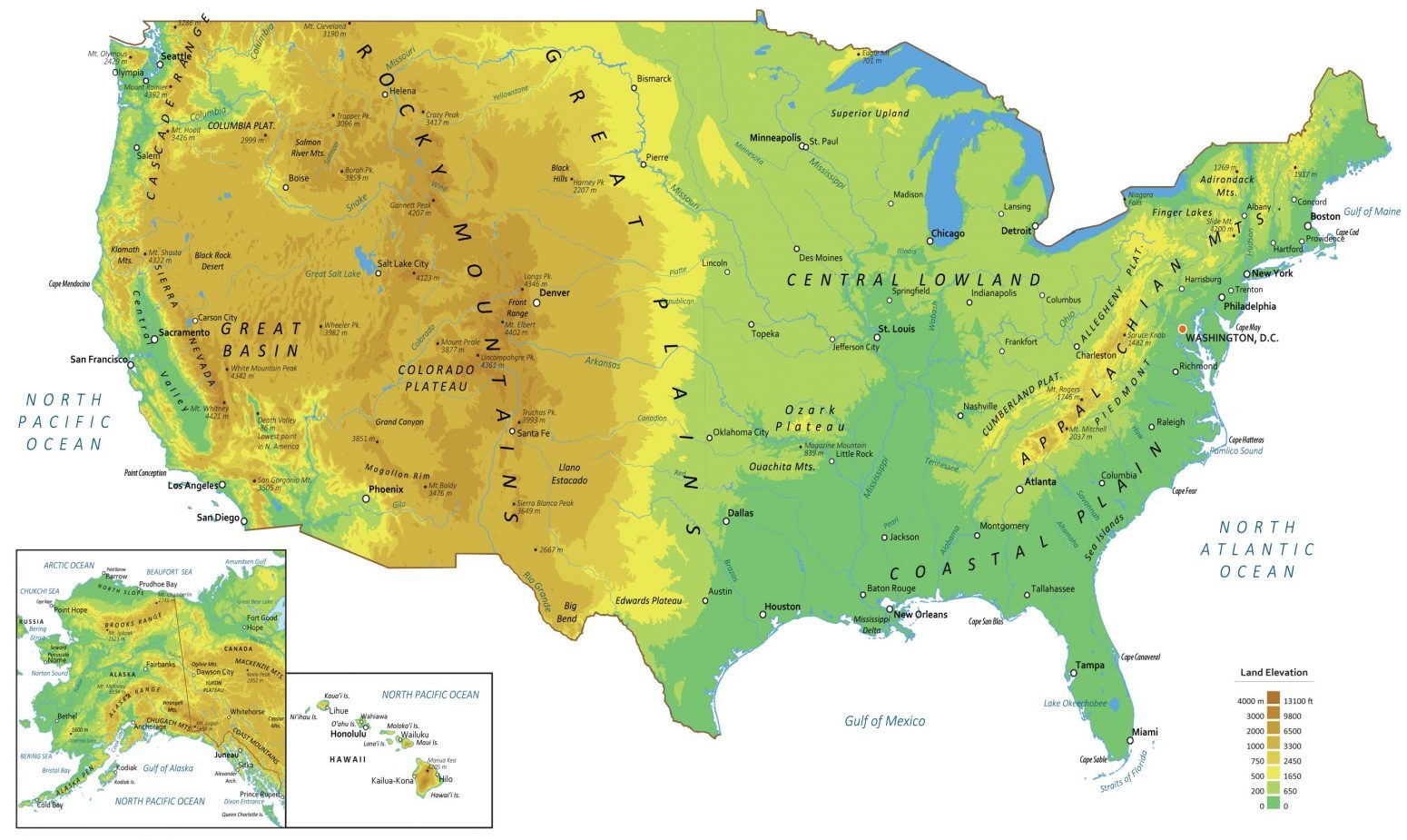 Detail Images Of The Usa Map Nomer 53