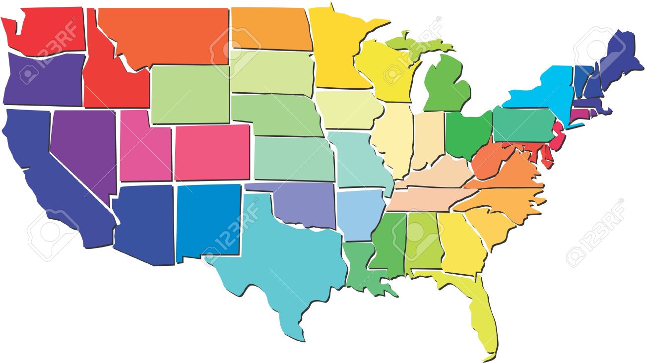 Detail Images Of The Usa Map Nomer 55