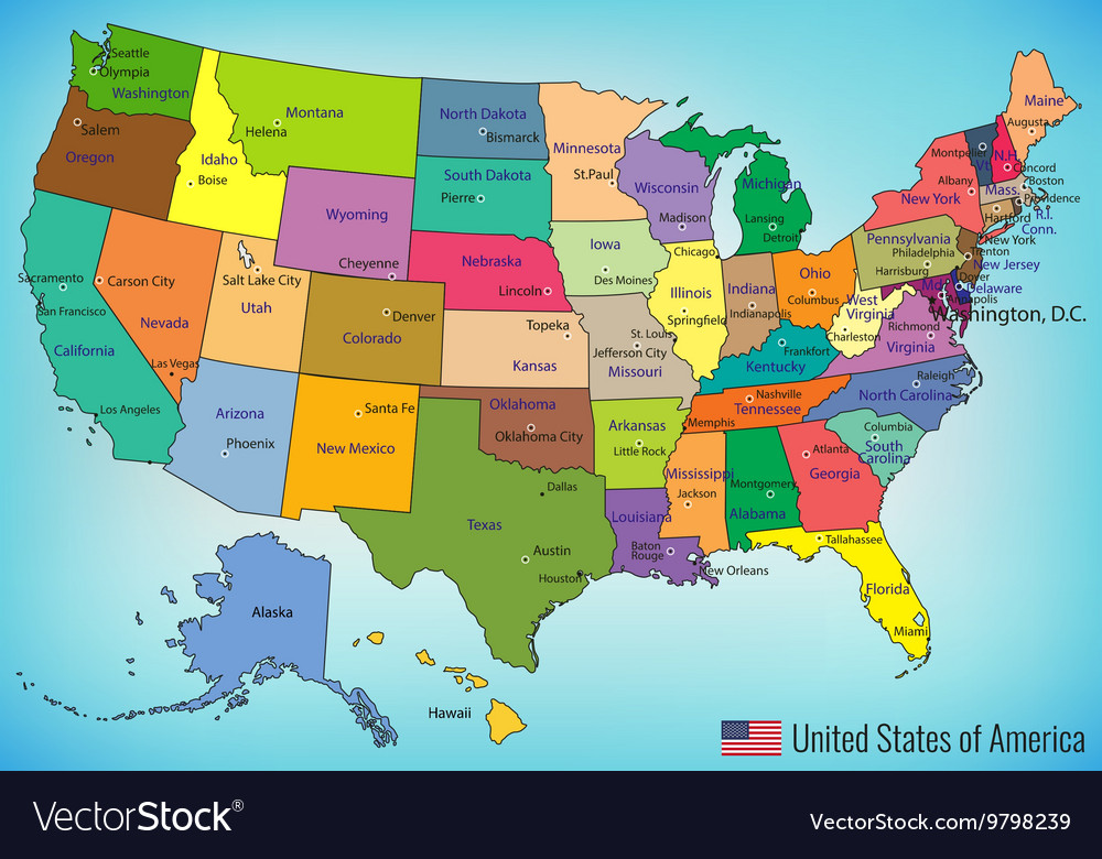 Detail Images Of The Usa Map Nomer 57
