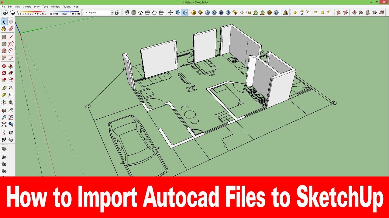 Import Gambar Autocad Ke Sketchup - KibrisPDR