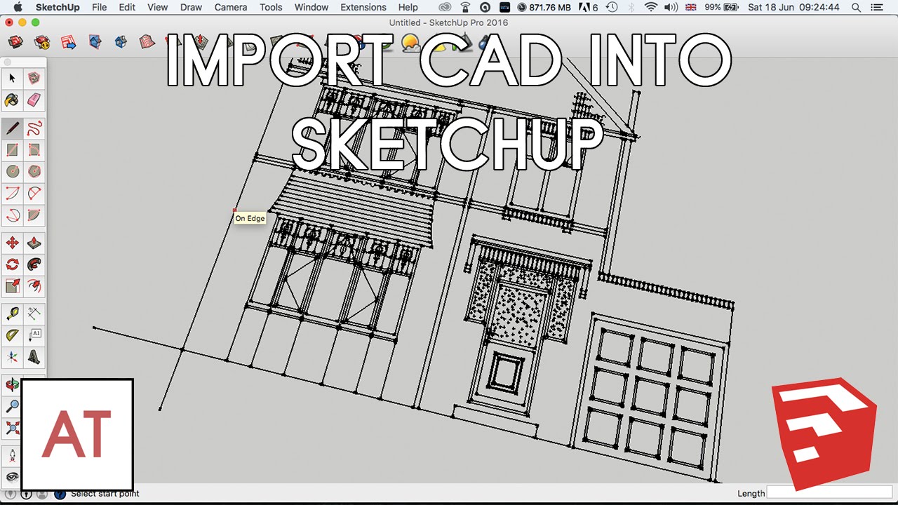 Detail Import Gambar Autocad Ke Sketchup Nomer 9