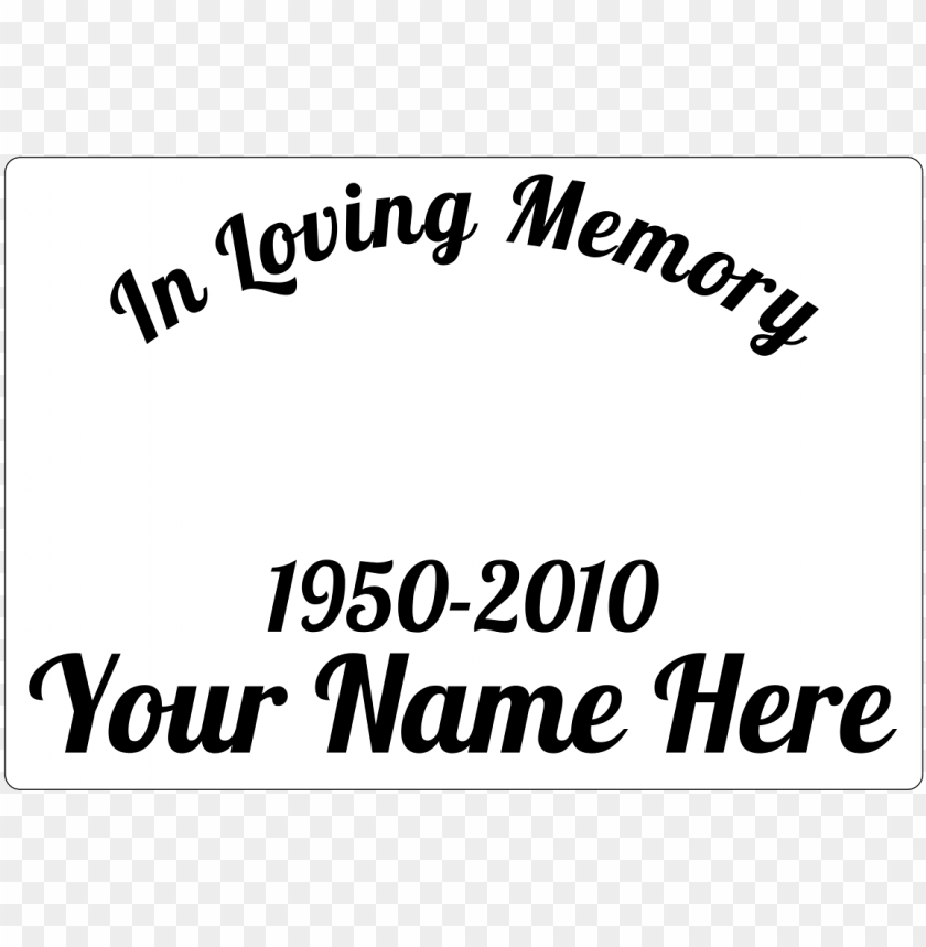 Detail In Memory Of Png Nomer 24
