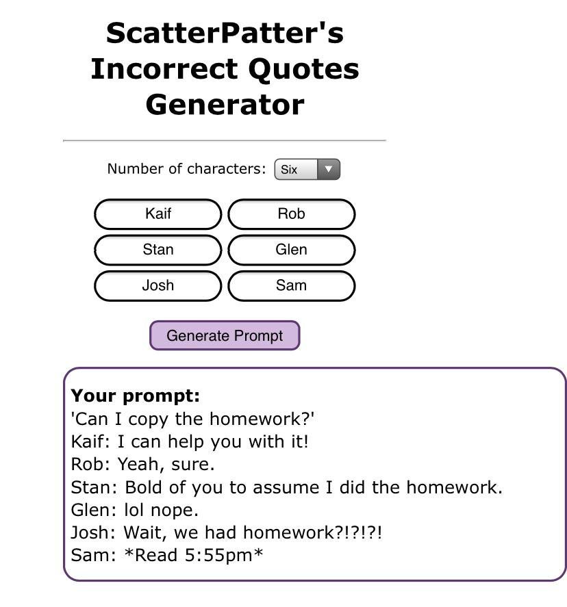 Detail Incorrect Quotes Generator Nomer 32