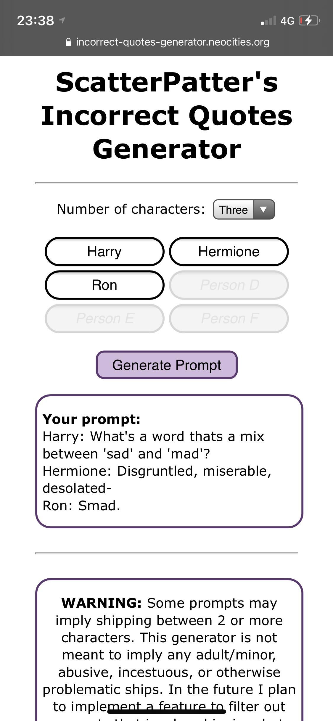 Detail Incorrect Quotes Generator Nomer 5