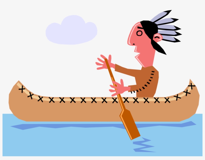 Download Indian Canoe Clipart Nomer 11