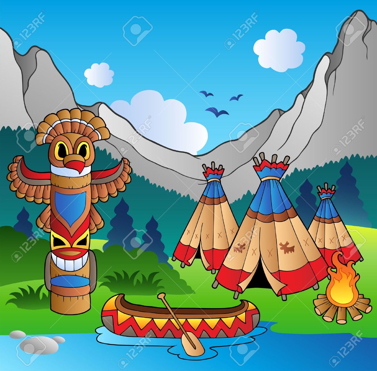 Detail Indian Canoe Clipart Nomer 12