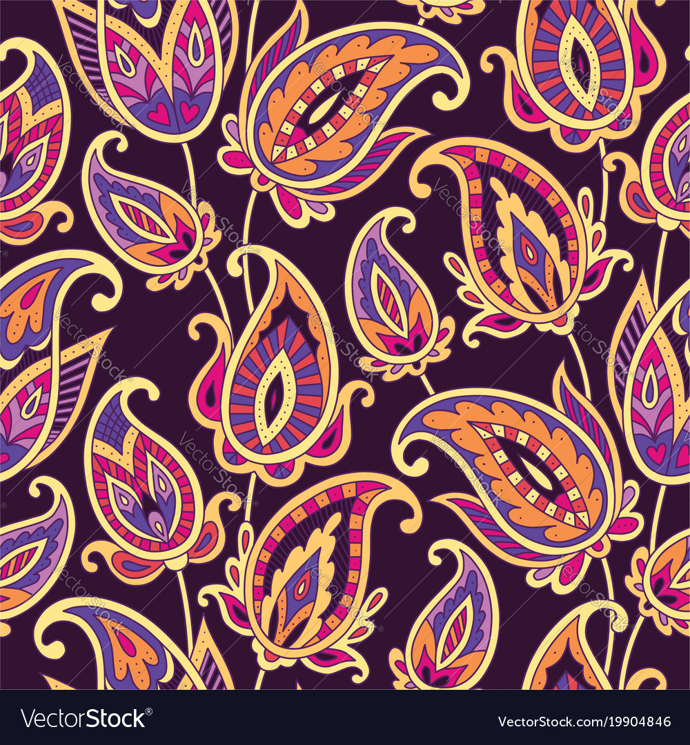 Detail Indian Pattern Vector Nomer 12
