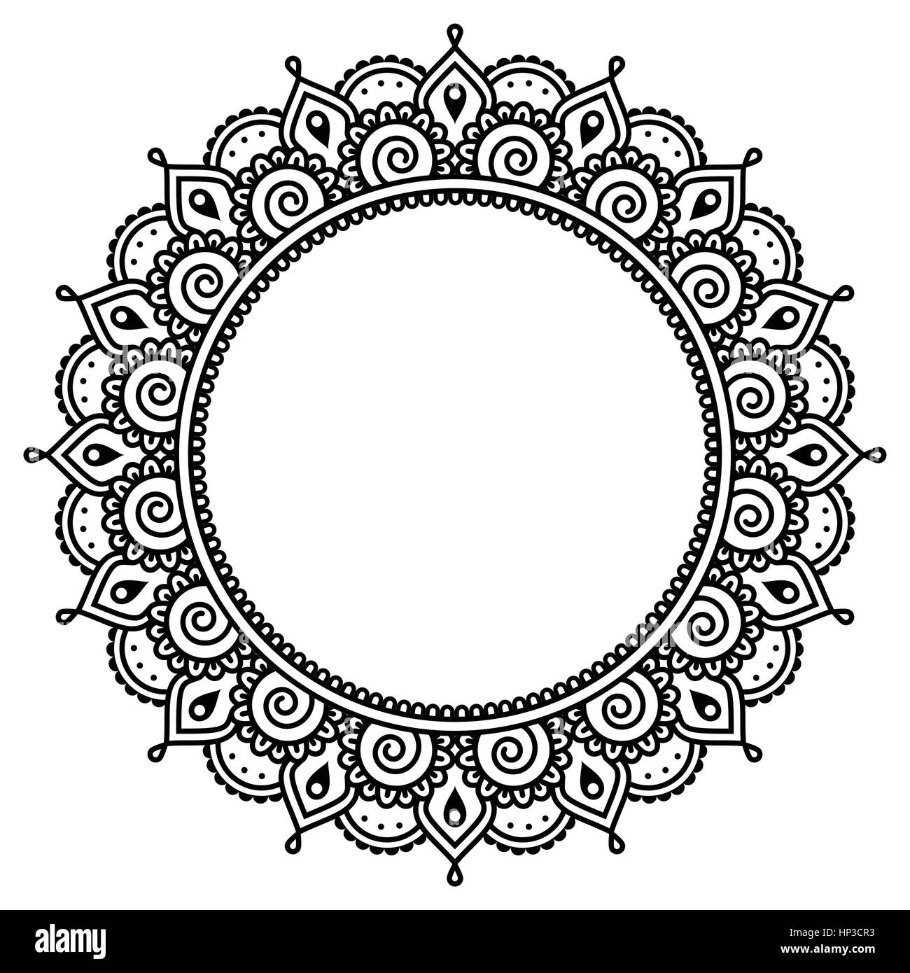 Detail Indian Pattern Vector Nomer 13